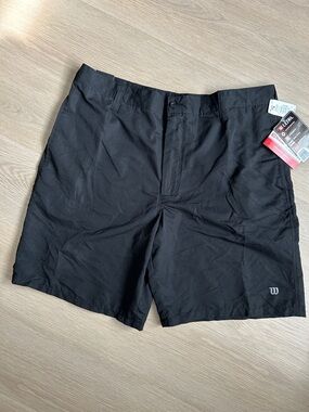 Vintage Y2K Wilson Black Casual microfiber Shorts